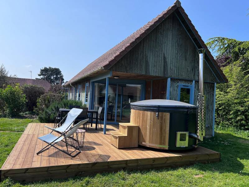 Village de gîtes éco responsable pour location d’un gîte avec bain nordique proche de Dieppe 76